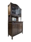 19TH CENTURY OAK FLEMISH CONTINENTAL SIDEBOARD BUFFET DE CORPS