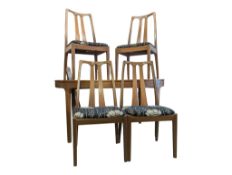 NATHAN FURNITURE - MID CENTURY TEAK WOOD DINING TABLE AND CHAIRS