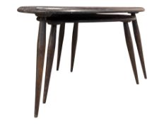 LUCIAN ERCOLANI FOR ERCOL - MODEL 354 NEST OF TWO PEBBLE TABLES