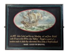 MODERN JON CABOT PAINTED WOODEN SIGN