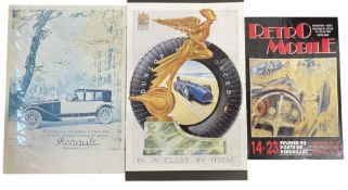 AUTOMOBILIA - 1990S FRENCH POSTER, RENAULT PRINT & DUNLOP POSTER