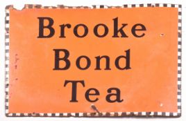 BROOKE BOND TEA - ENAMEL ADVERTISING SIGN