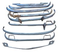 A VARIETY OF CHROME BUMPERS AND TRIM PIECES