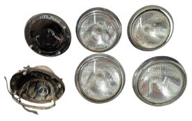 FOUR CLASSIC LUCAS HEADLAMPS