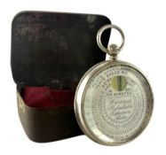 1903 SILVER HALLMARKED WYNN'S INFALLIBLE EXPOSURE METRE IN ORIGINAL TIN BOX