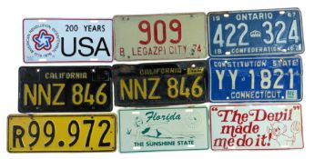 CLASSIC 20TH CENTURY AMERICAN AND CANADIAN REGISTRATION PLATES
