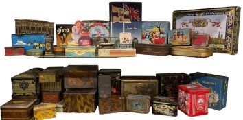 LARGE MIXED SELECTION OF VINTAGE ADVERTISING TINS