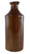 GWR - LATE 19TH CENTURY SALT-GLAZED STONEWARE BOTTLE FLASK