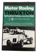 AUTOMOBILIA - 1960S MOTOR RACING THRUXTON POSTER