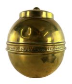 LIPTON'S TEA - EARLY 20TH CENTURY BRASS TEA CADDY