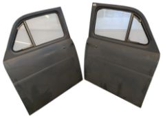 TWO CLASSIC STANDARD CAR DOORS