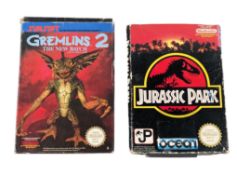 RETRO GAMING - NINTENDO NES JURASSIC PARK & GREMLINS 2