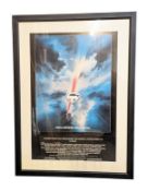 SUPERMAN - ORIGINAL VINTAGE FRAMED 1978 SUPERMAN FILM POSTER