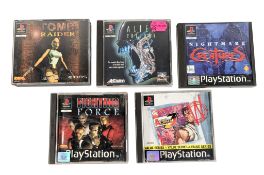 RETRO GAMING - X5 VINTAGE SONY PLAYSTATION VIDEO GAMES