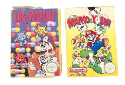 RETRO GAMING - VINTAGE NINTENDO NES GAMES - MARIO & YOSHI & DR MARIO