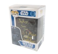 STAR WARS - DARTH VADER POP VINYL SIGNED BY PROWSE & MUIR