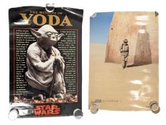 STAR WARS - 2X 1990s FILM POSTERS