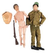 ACTION FIGURES - 2x 1960s PALITOY ACTION FIGURES