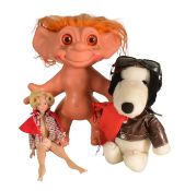 RETRO TOYS - TROLLS SNOOPY & LADY PENELOPE
