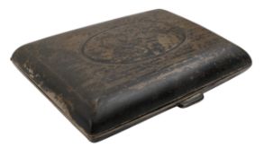 20TH CENTURY GEORGE V HALLMARKED SILVER CIGARETTE CASE