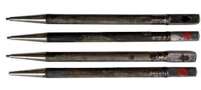 STERLING SILVER BRIDGE PROPELLING PENCIL SET & A LEAD CASE