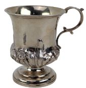 19TH CENTURY WILLIAM IV HALLMARKED SILVER CHRISTENING MUG