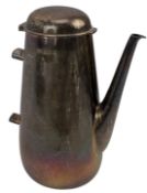 ELIZABETH II HALLMARKED SILVER 'HACKWORTH' COFFEE POT BY ROBERT WELCH
