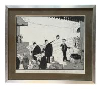 STANLEY MCMURTRY, AKA MAC - PSST NORMAN, ANY REACTION TO... - ORIGINAL SATIRICAL CARTOON