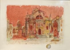 FADIL VEJZOVIC (B. 1943) - DUBROVNICK - ARTIST'S PROOF LITHOGRAPH
