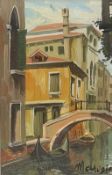 M CLAUDIO (CONTEMPORARY) - OIL PAINTING OF VENICE