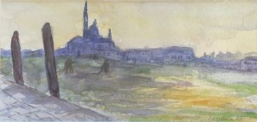 SILKE SCHELENZ (BRITISH CONTEMPORARY) - GIUDECCA VENICE, 2009 WATERCOLOUR