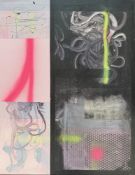 MAX GOTTLIEB (B. 1969) - UNTITLED ABSTRACT - MIXED MEDIA ON CANVAS