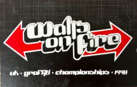 LOCAL BRISTOL INTEREST - WALLS ON FIRE, 1998 FLYER