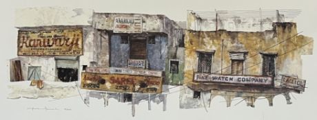 MAT BARBER KENNEDY (B. 1962) - CHADNI CHOWK, DEHLI (KANWARJI), 1999 - LITHOGRAPH