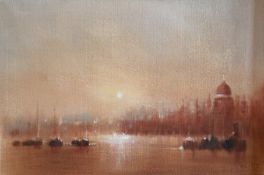 ANTHONY ROBERT KLITZ (BRITISH 1917-2000) - LONDON VIEW - OIL ON CANVAS