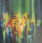 PHILIP GRAY (B. 1959) - LOST CITY - LIMITED EDITION EMBELLISHED CANVAS