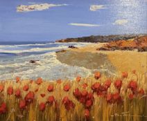 BRUNO TINUCCI (ITALIAN, B. 1947) - UNTITLED OIL ON CANVAS ITALIAN LANDSCAPE