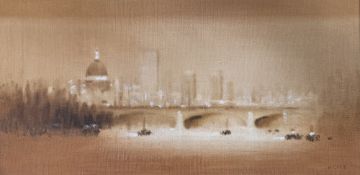 ANTHONY ROBERT KLITZ (BRITISH 1917-2000) - LONDON VIEW - OIL ON CANVAS