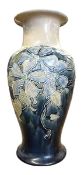 ROYAL DOULTON STONEWARE BY BESSIE NEWBURY - ART NOUVEAU FLORAL VASE