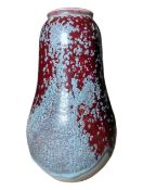 KOYO STONEWARE - ROBIN'S EGGS GLAZE POTTERY GOURD VASE