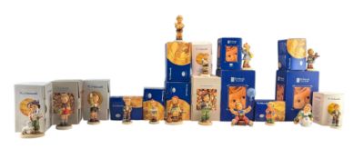 FIFTEEN GOEBEL HUMMEL PORCELAIN FIGURINES IN ORIGINAL BOXES