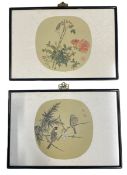 TWO 20TH CENTURY CHINESE INK & COLOUR ON SILK PAINTINGS