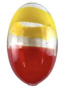 BJORN RONNQUIST FOR IKEA - VINTAGE MID CENTURY HAND BLOWN GLASS EGG FEATURE