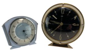 METAMEC - TWO MID 20TH CENTURY VINTAGE METAMEC DESK & ALARM CLOCKS