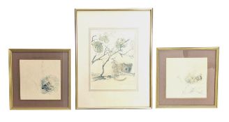 MADS STAGE - SET OF THREE SIGNED ARTWORKS, SIGNED AND FRAMED