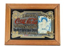 VINTAGE COCA COLA PUB ADVERTISING MIRROR