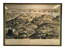 THOMAS PACKER - A PANORAMIC VIEW OF THE MALAKOFF TOWER & OUTWORKS, 19TH CENTURY PRINT ON PAPER