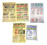WRESTLING - COLLECTION OF VINTAGE WRESTLING POSTERS