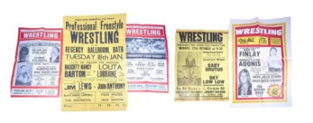 WRESTLING - COLLECTION OF VINTAGE WRESTLING POSTERS