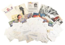 AUTOGRAPHS - LARGE COLLECTION OF 100+